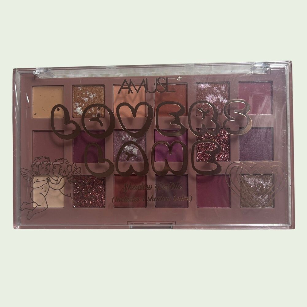 Amuse Lovers Lane 18 Color Shadow Palette Matte Shimmer Glitter Brand New - Picture 15 of 16